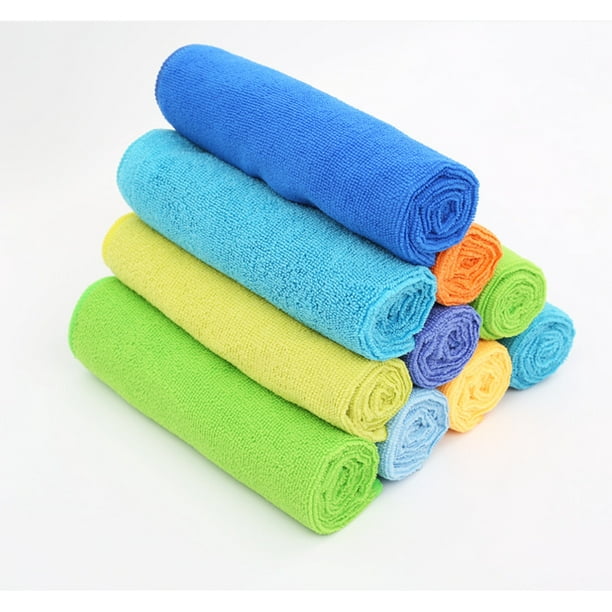 8 pack new microfiber towels cleaning plush 15x15 300 gsm lint free black